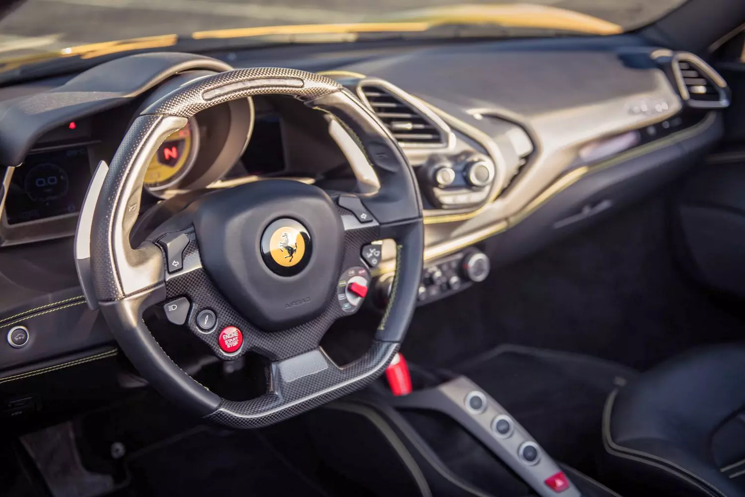 Ferrari 488 GTB steering wheel Ferrari 488 GTB steering wheel