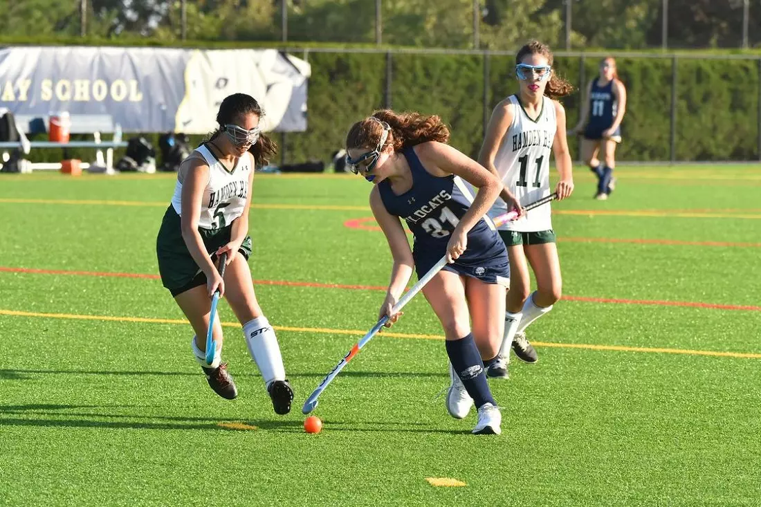 Sports games at a private school Rye Country Day School students participate in sports games