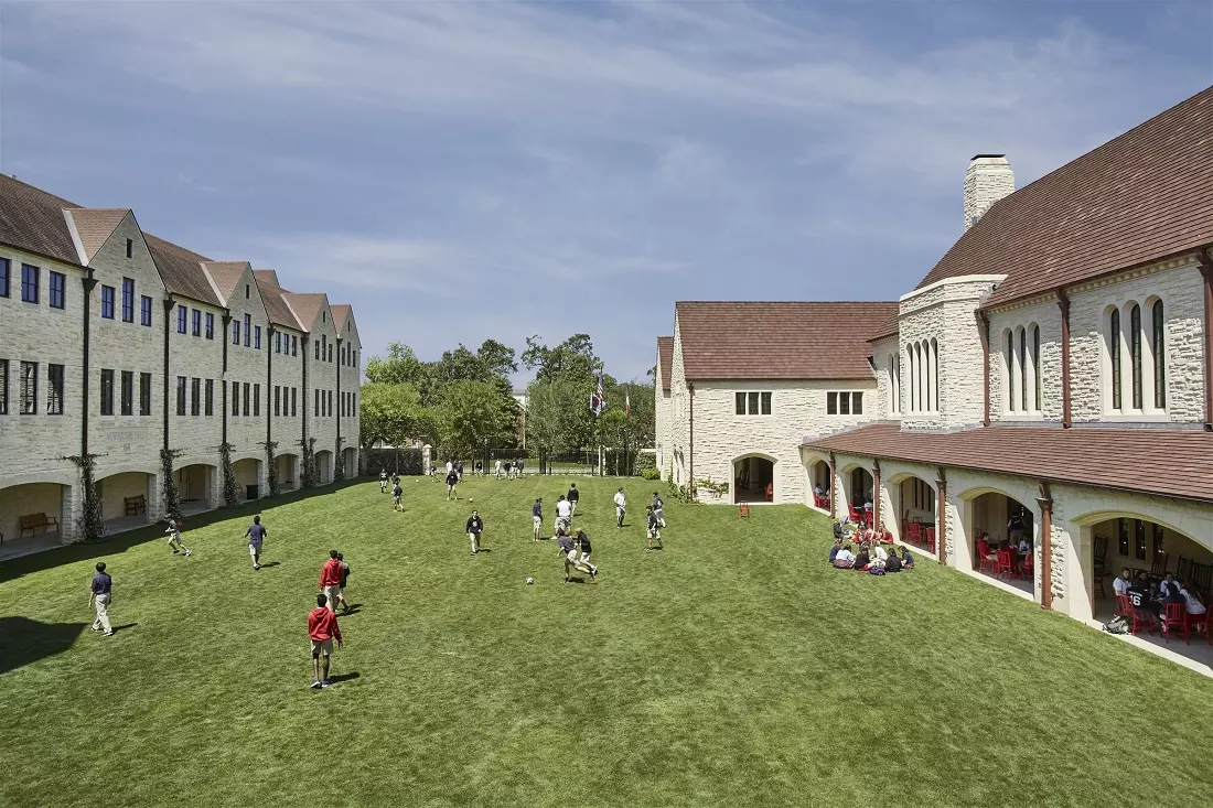 What the St. John's School campus looks like St. John's School campus in Houston, Texas
