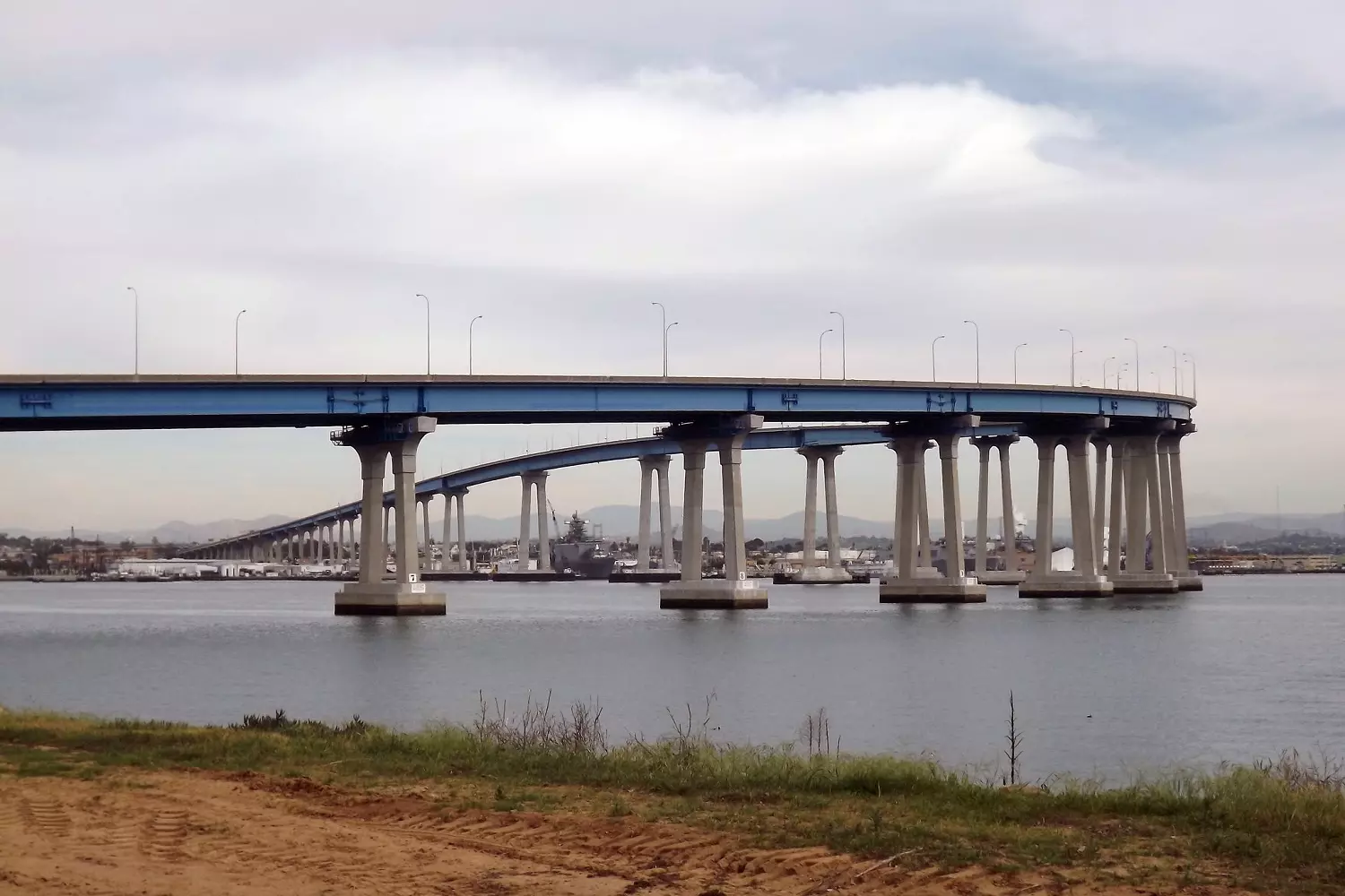 Coronado Bridge — California's transportation symbol Coronado Bridge close-up