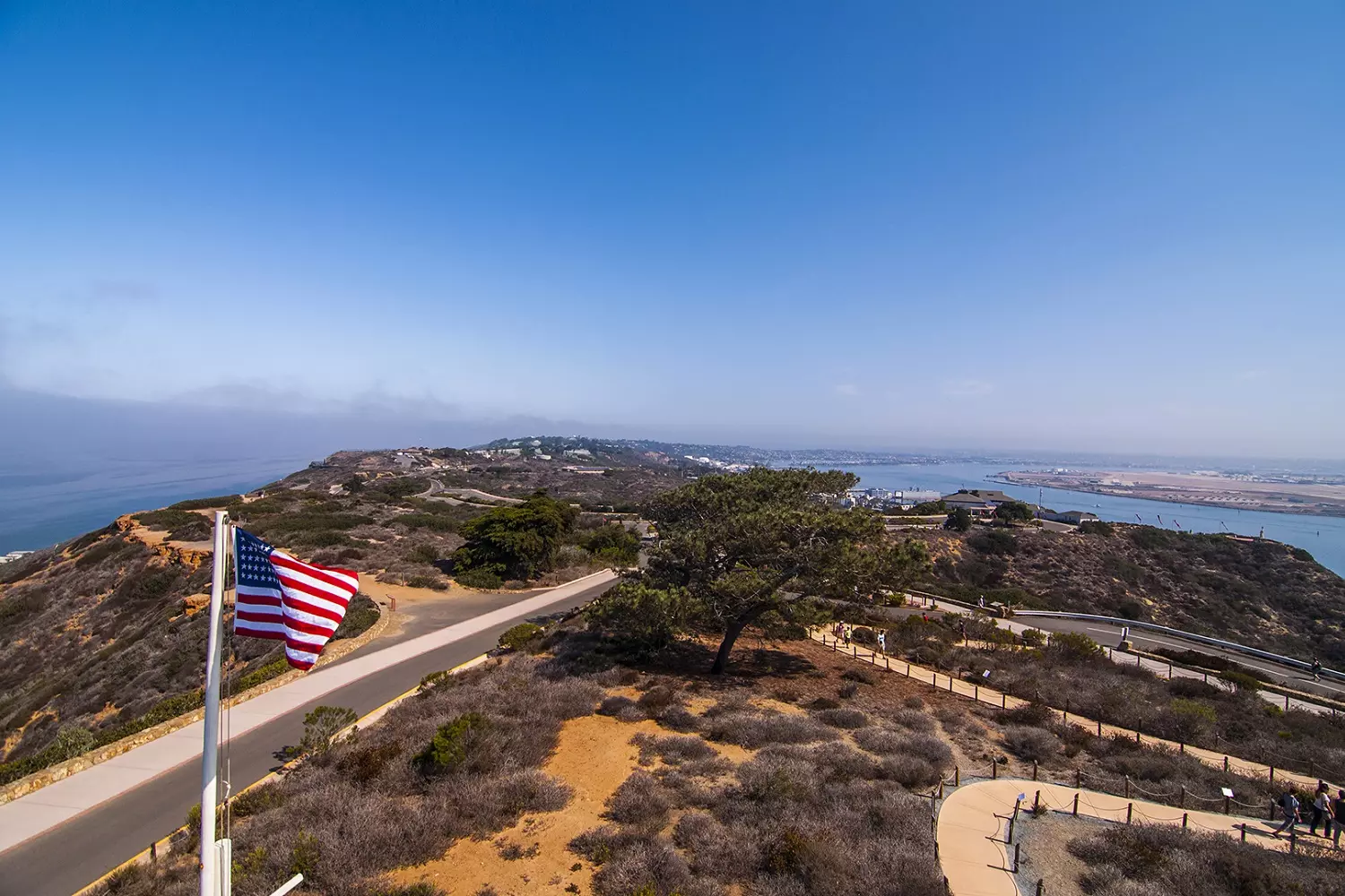 View of Point Loma Peninsula from the Old Lighthouse Aerial View of Point Loma Peninsula from the Old Lighthouse