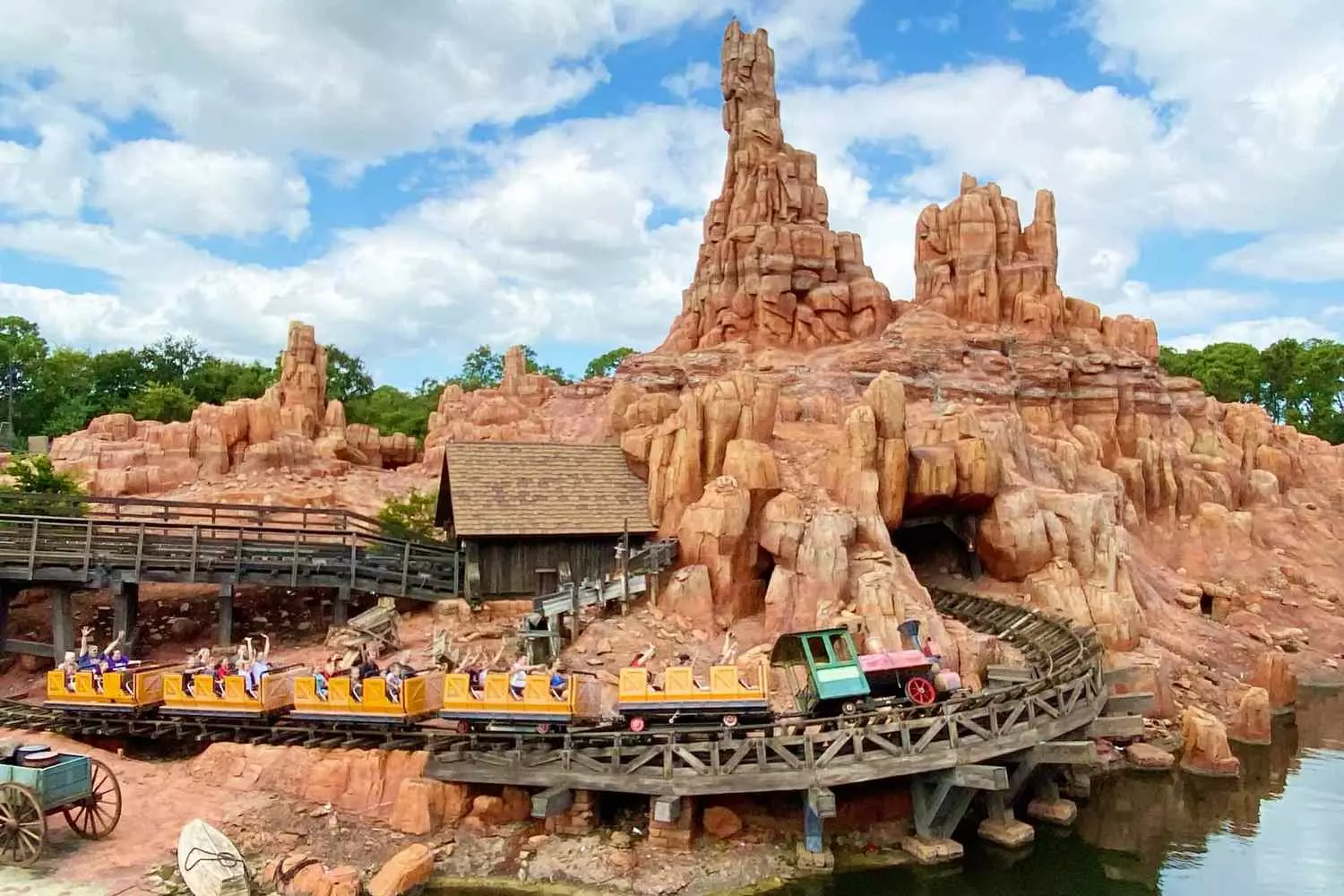 The Wild West at Disney: Thrilling Roller Coasters of "Big Thunder Mountain" | Magic Kingdom Orlando Big Thunder Mountain Attraction (Big Thunder Mountain Railroad) at Magic Kingdom Orlando — Wild West-style rollercoaster with thrilling twists and turns