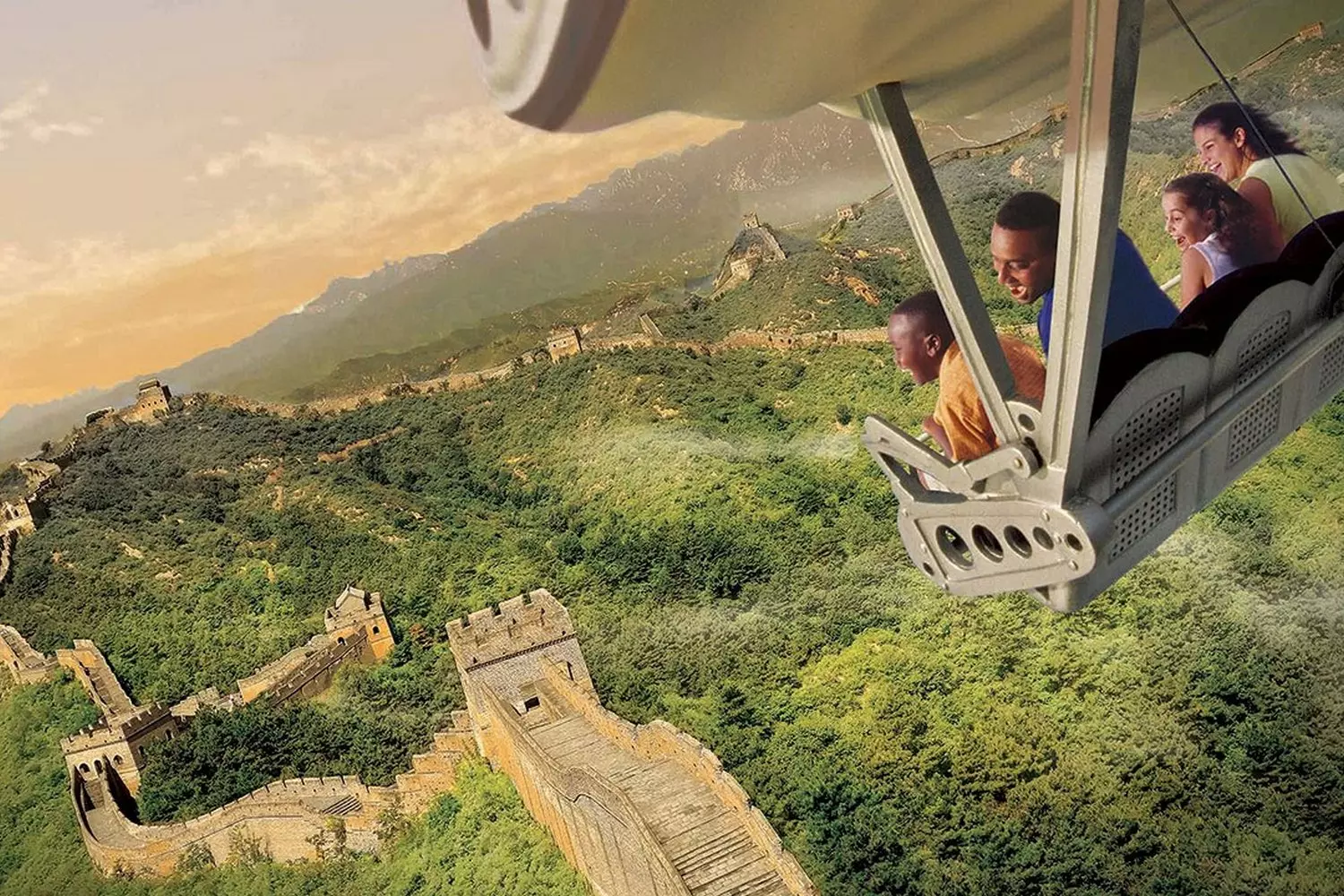 Soarin’ Around the World — a breathtaking flight over the wonders of the world Soarin’ Around the World attraction at EPCOT, flying over world landmarks