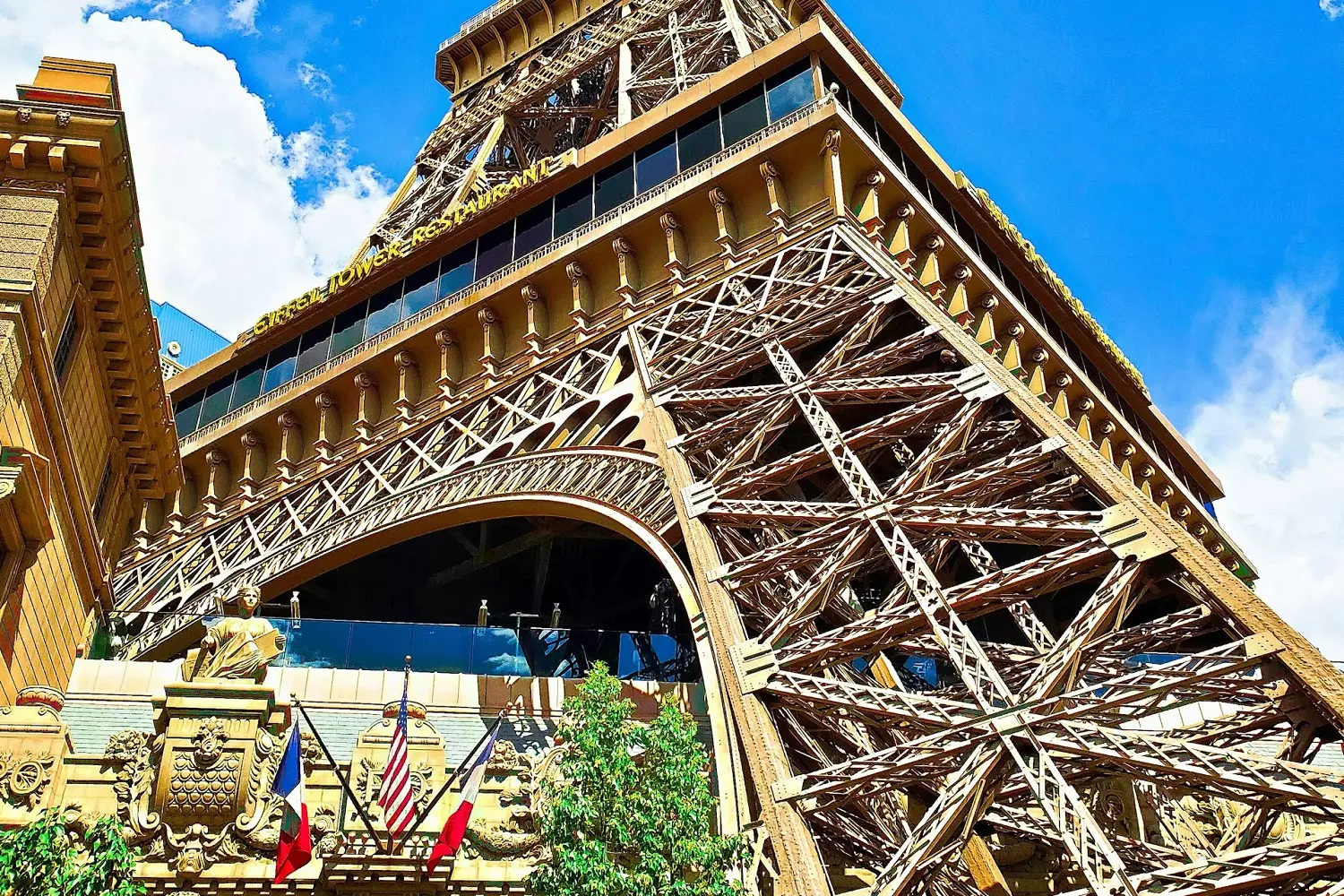 The Eiffel Tower in Vegas Close-up of the Eiffel Tower in Vegas