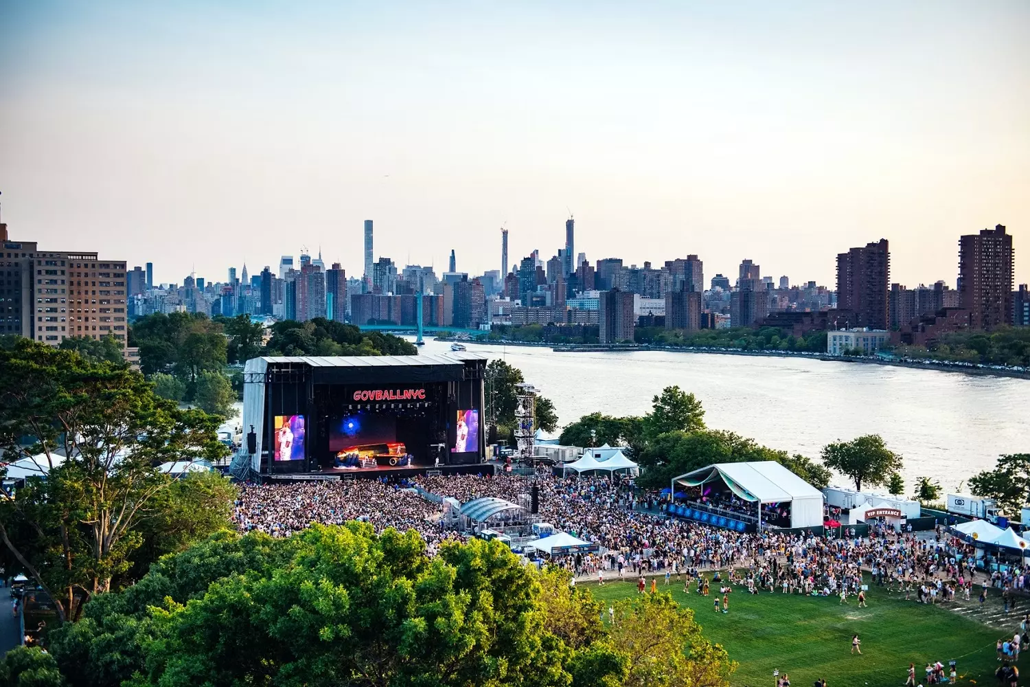 Governors Ball Stage in New York City Main stage of the Governors Ball Music Festival in New York City