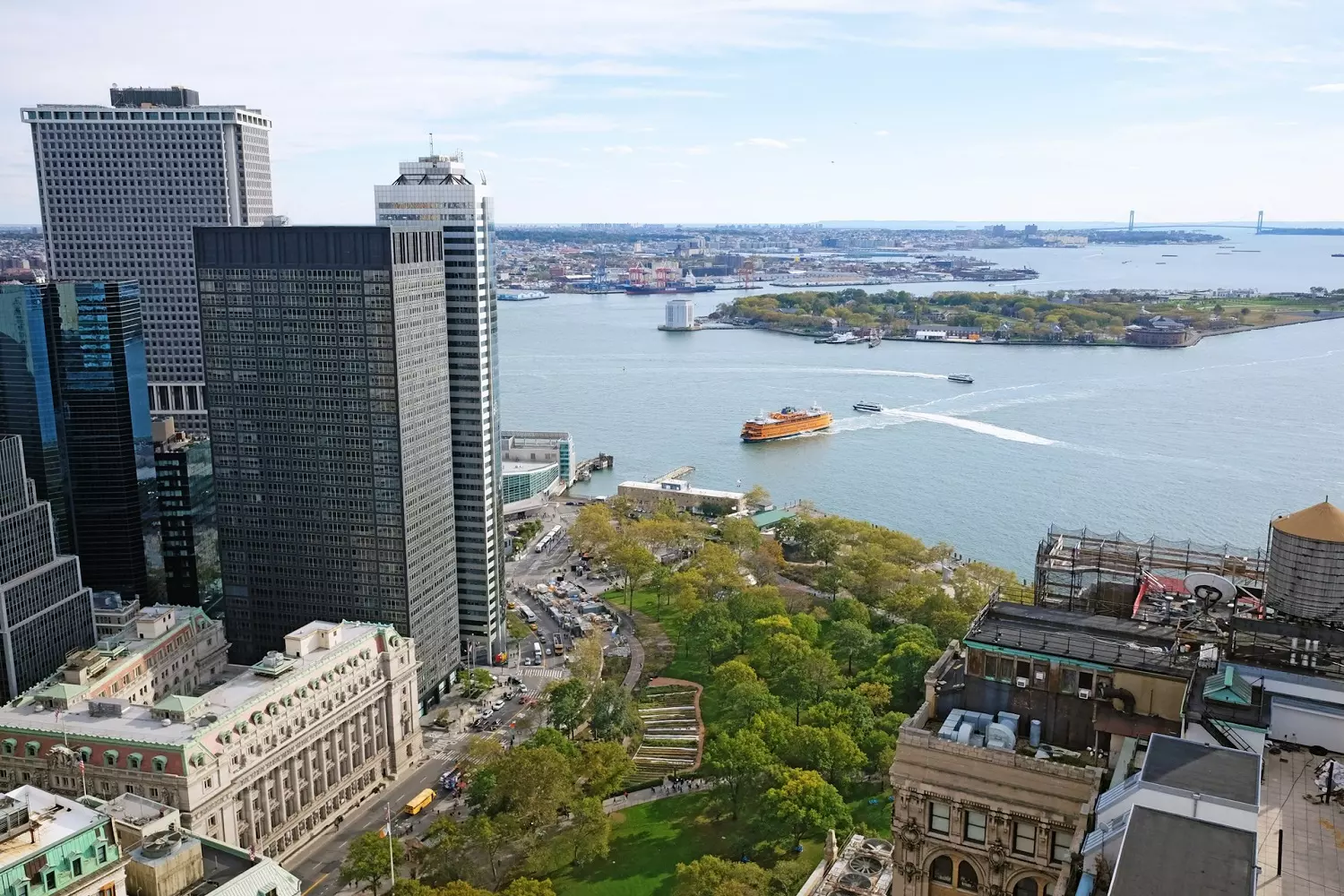 Battery Park, New York What Battery Park looks like from above