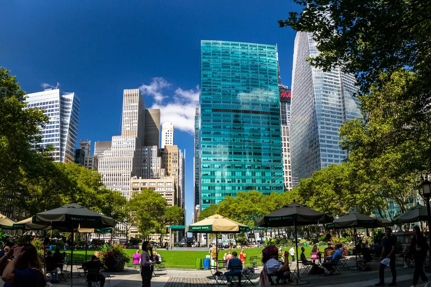 Bryant Park in New York City A view of Bryant Park in New York City