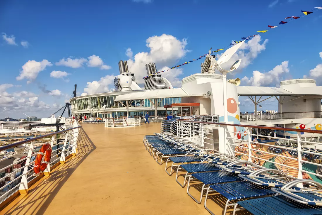 Vibrant Energy & Serene Moments — Curated Deck Experiences on Oasis of the Seas Resort-Style Pool Deck on Oasis of the Seas — Plush Loungers and Aquatic Luxury