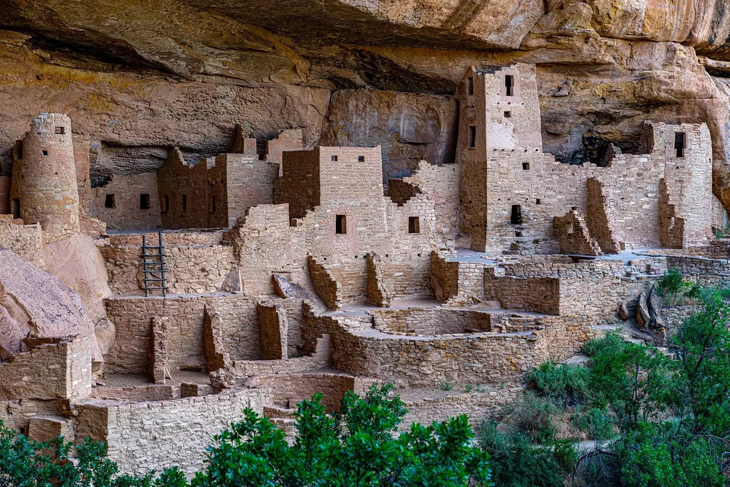 Mesa Verde National Park in Colorado Ancient Pueblo Indian settlements built into the rocks