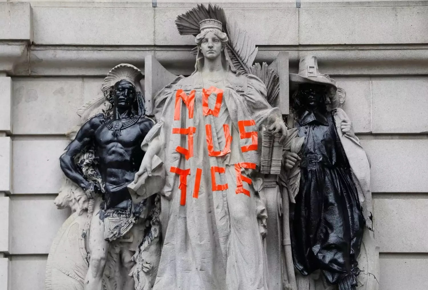 No Justice, No Peace: The Powerful Slogan of BLM Protests No Justice No Peace' slogan, symbolizing the core demand of the Black Lives Matter movement for systemic change