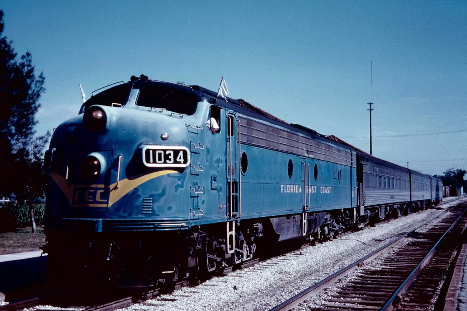 One of the Florida East Coast Railway trains A passenger train from the past FEC Railway