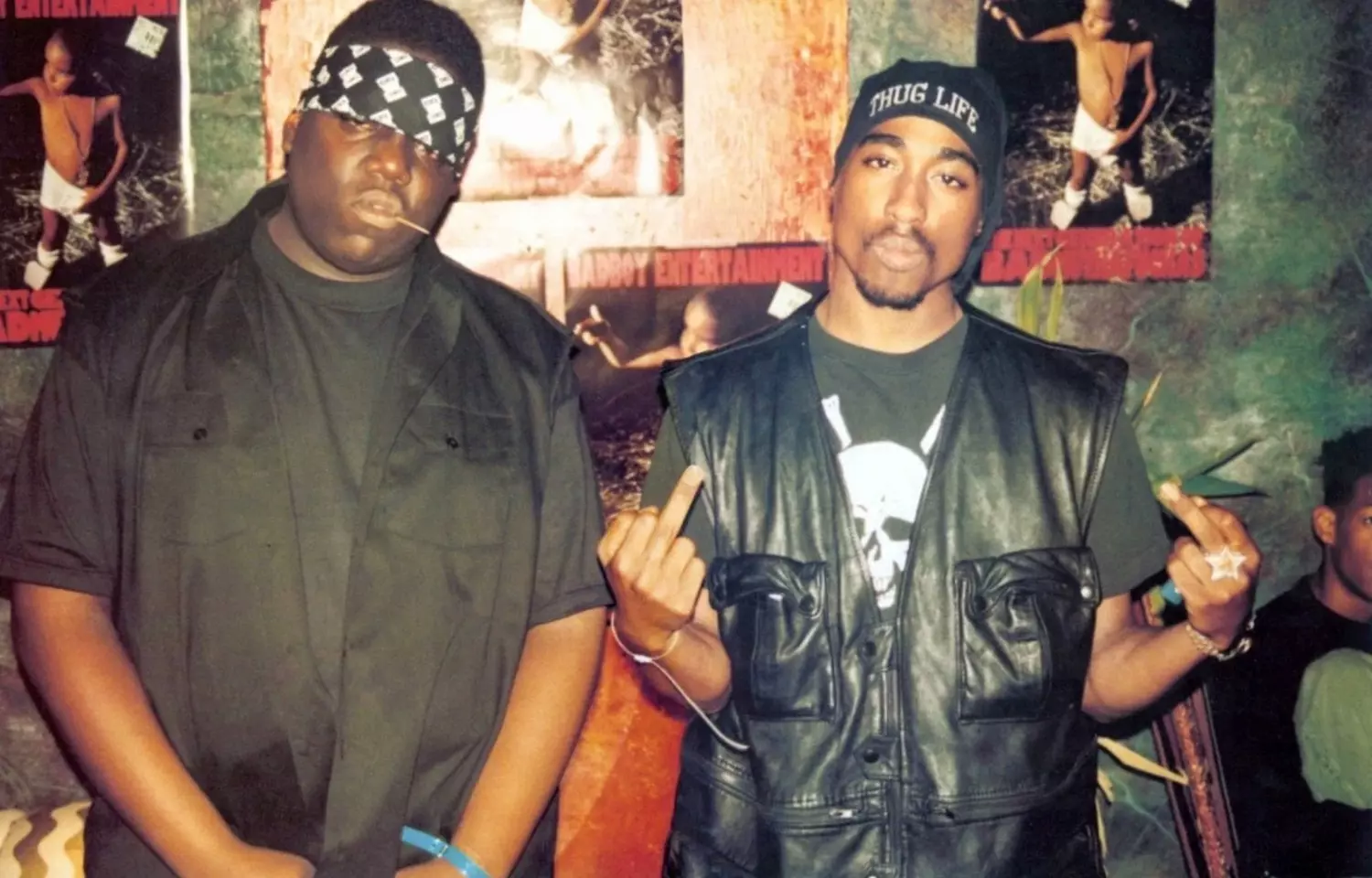 Tupac and Biggie — hip-hop legends in one shot Tupac Shakur and Biggie Smalls together in a rare photograph