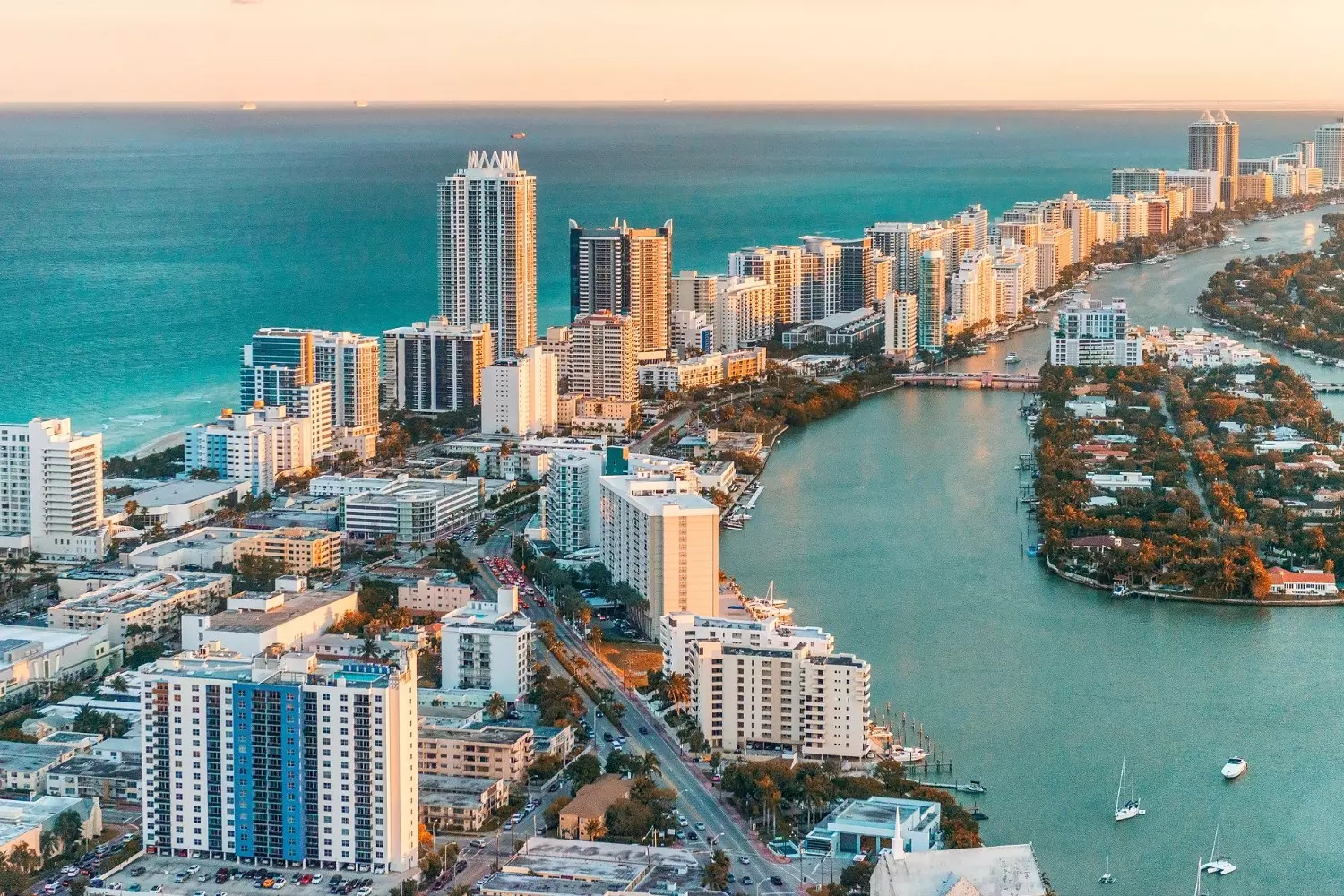 Aerial View of Modern Miami Aerial View of Modern Miami