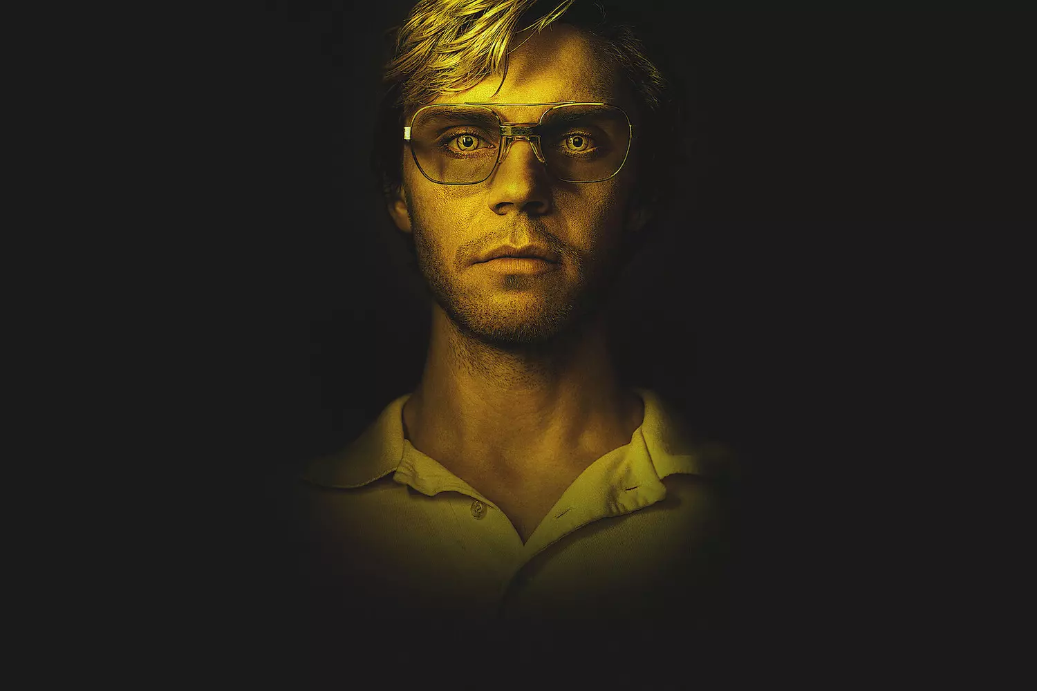 A scene from a film telling the story of Jeffrey Dahmer A still from a film about Jeffrey Dahmer