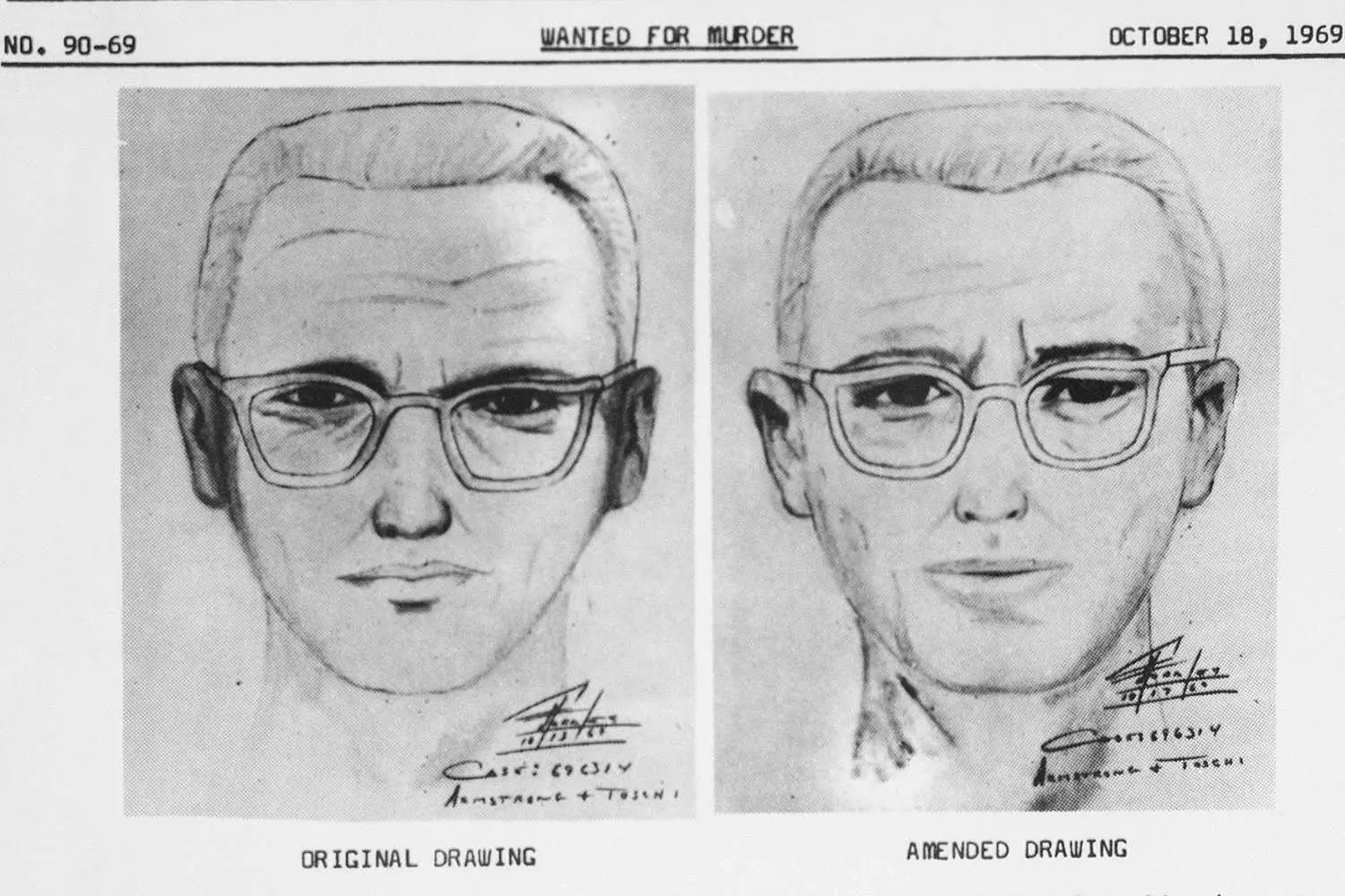 Composite Sketch of the Zodiac Based on Eyewitness Accounts Forensic Profile of the Zodiac