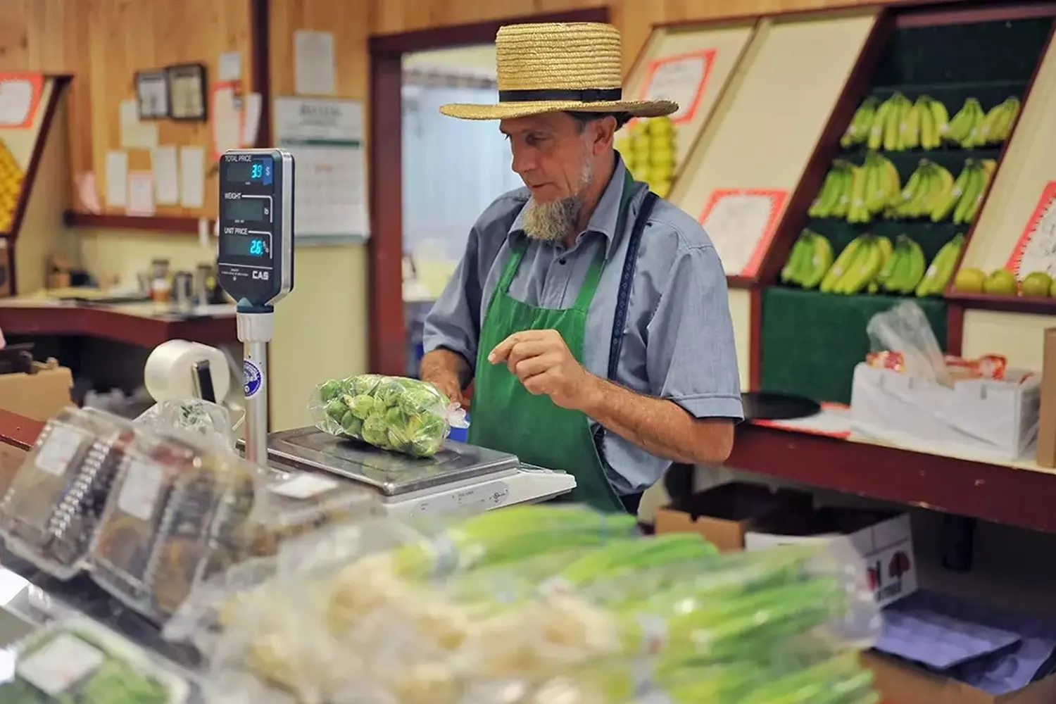 Inside an Amish shop: handcrafted items and traditional products Amish store selling handmade goods and local produce