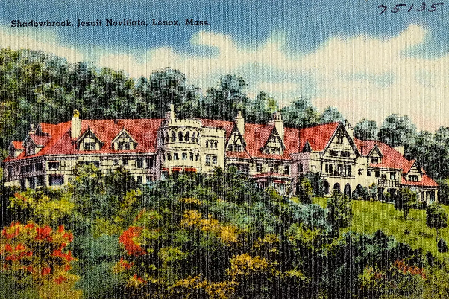 Shadow Brook on an old postcard Majestic Shadow Brook Mansion