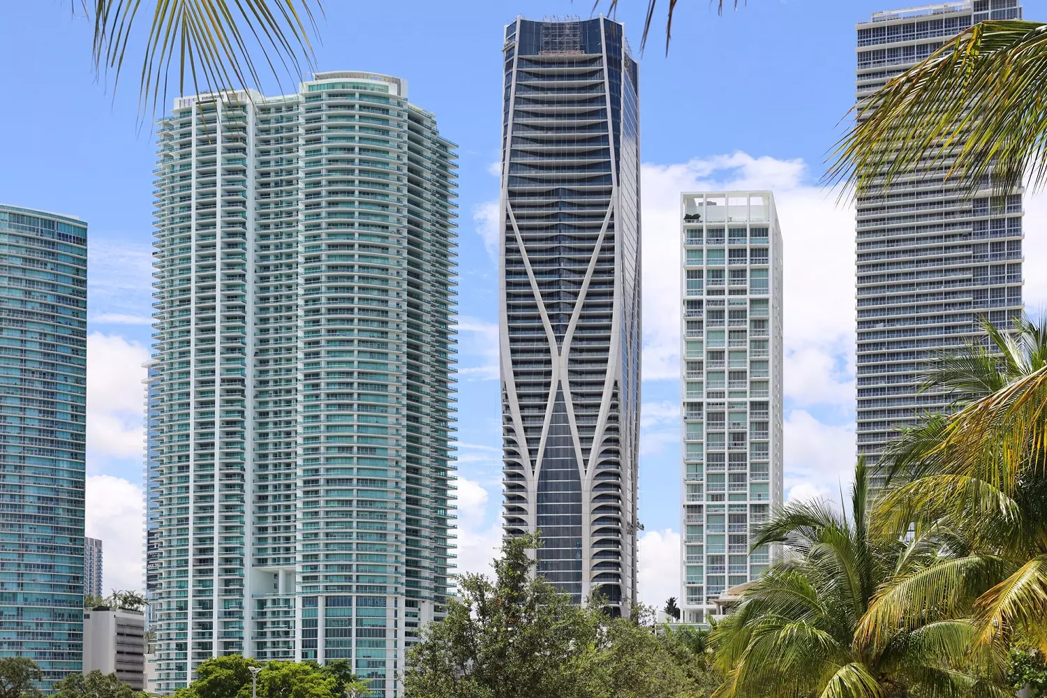 Beckham's Apartment in One Thousand Museum Skyscraper Houses at 1000 Biscayne Blvd in Miami
