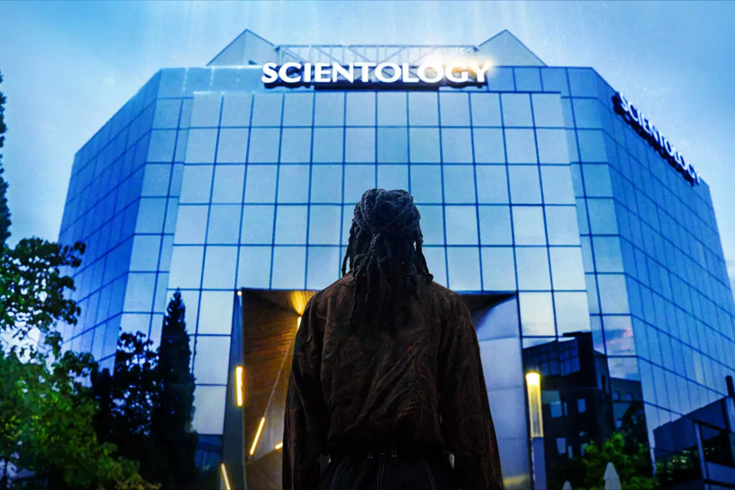 The Church of Scientology: A Modern Religious Movement A striking building of the Church of Scientology, featuring its iconic architecture and symbol, representing one of the most controversial religious movements of the 21st century