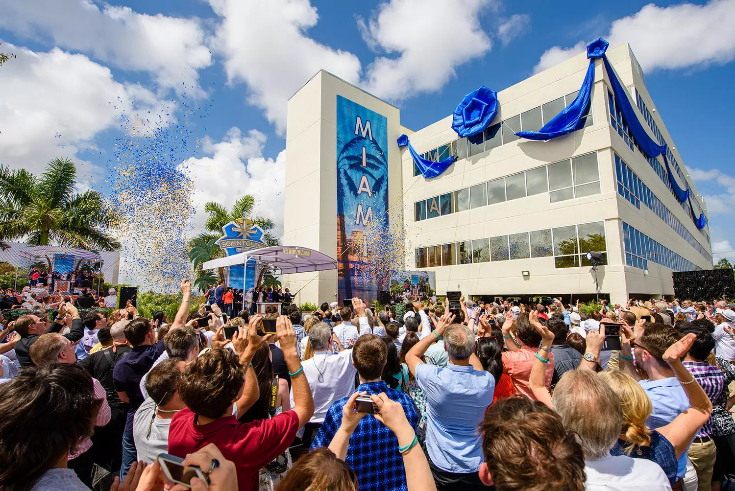 The grand opening of the Church of Scientology building in Miami, Florida Opening ceremony of the Church of Scientology in Miami