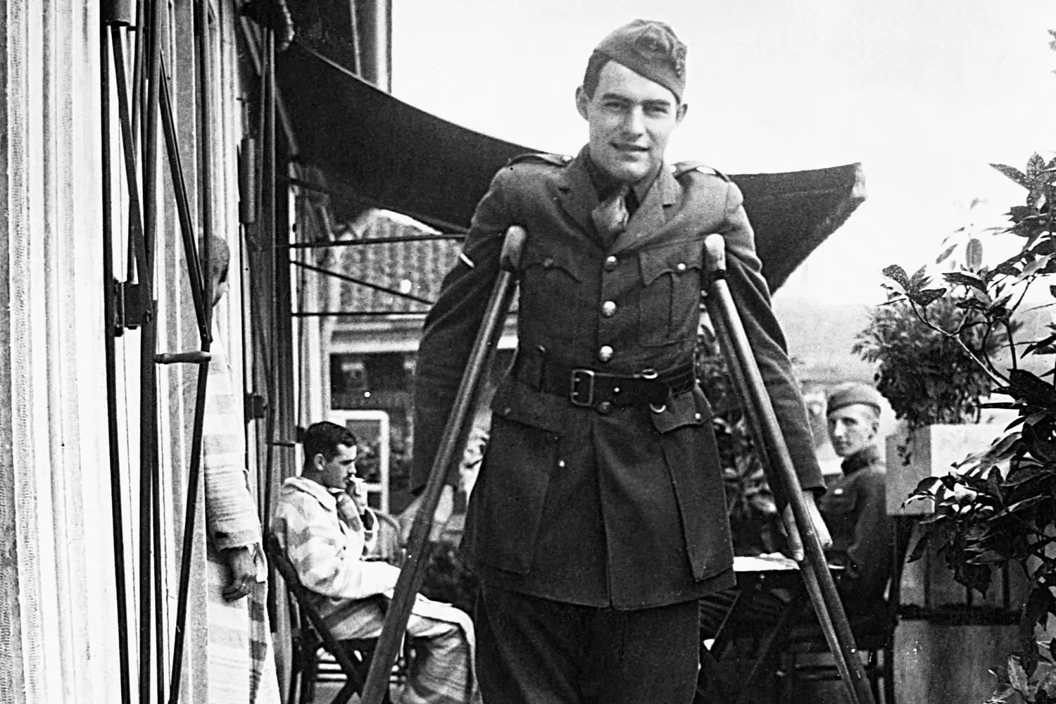 Hemingway during World War I Hemingway, wounded in World War I