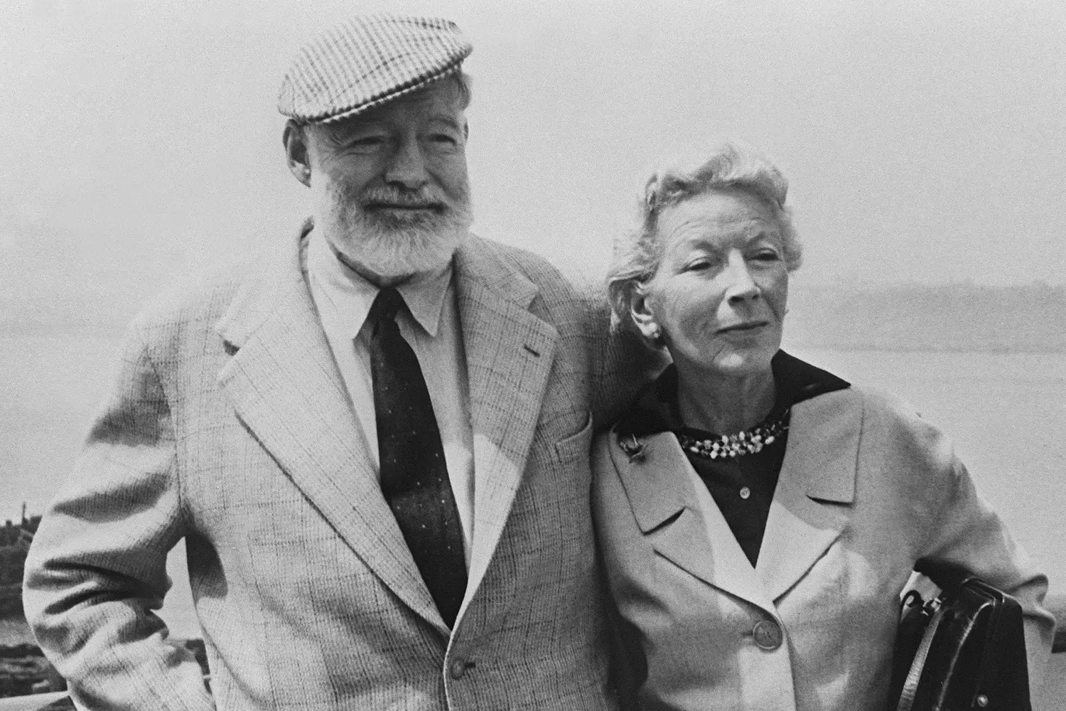 Ernest Hemingway with his wife Ernest Hemingway with his wife