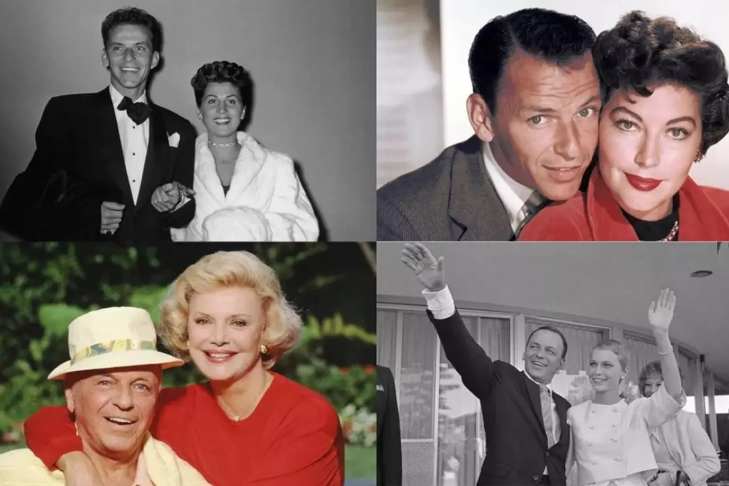 Frank Sinatra’s Four Wives: Love, Scandals, and Divorces Frank Sinatra with his four wives: Nancy Barbato, Ava Gardner, Mia Farrow, and Barbara Marx