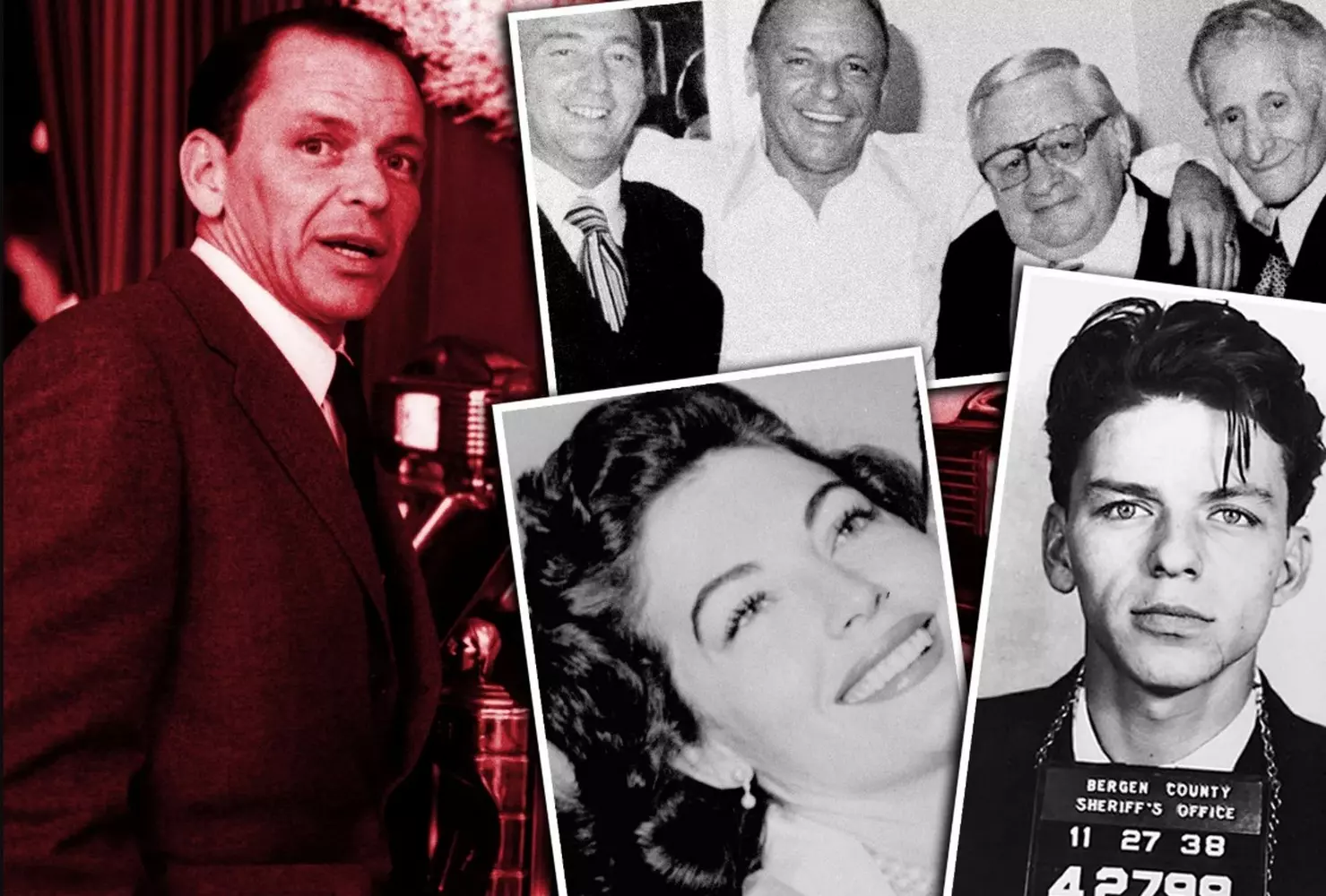 Frank Sinatra with alleged mob associates in the 1960s Frank Sinatra surrounded by alleged mobsters, 1960s