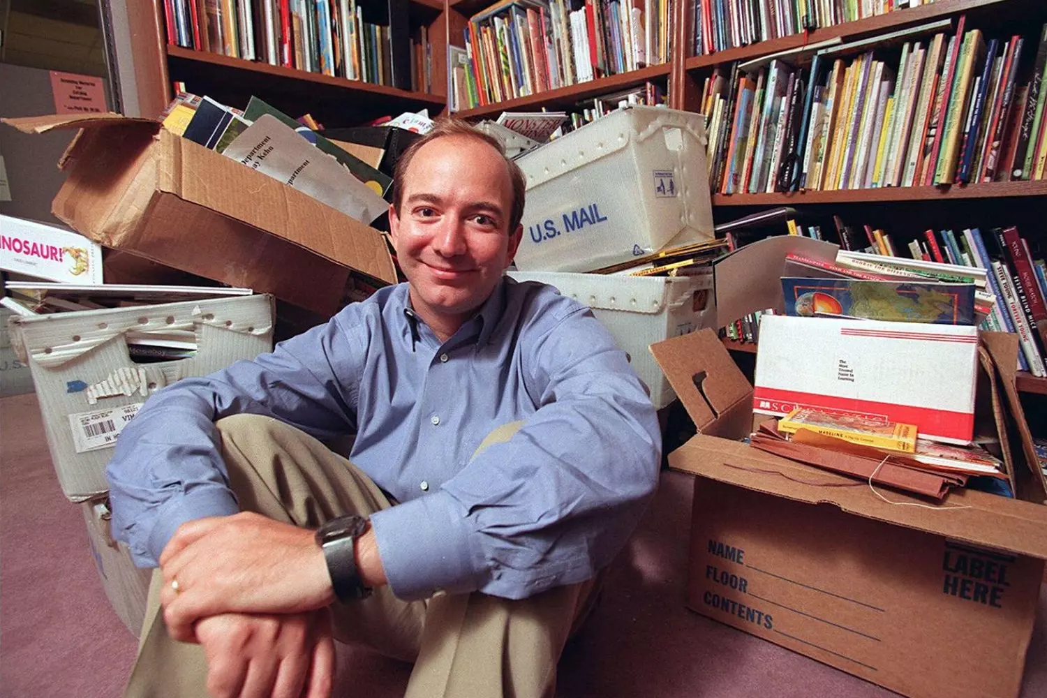 Photo of a young Bezos Photo of a young Jeff Bezos