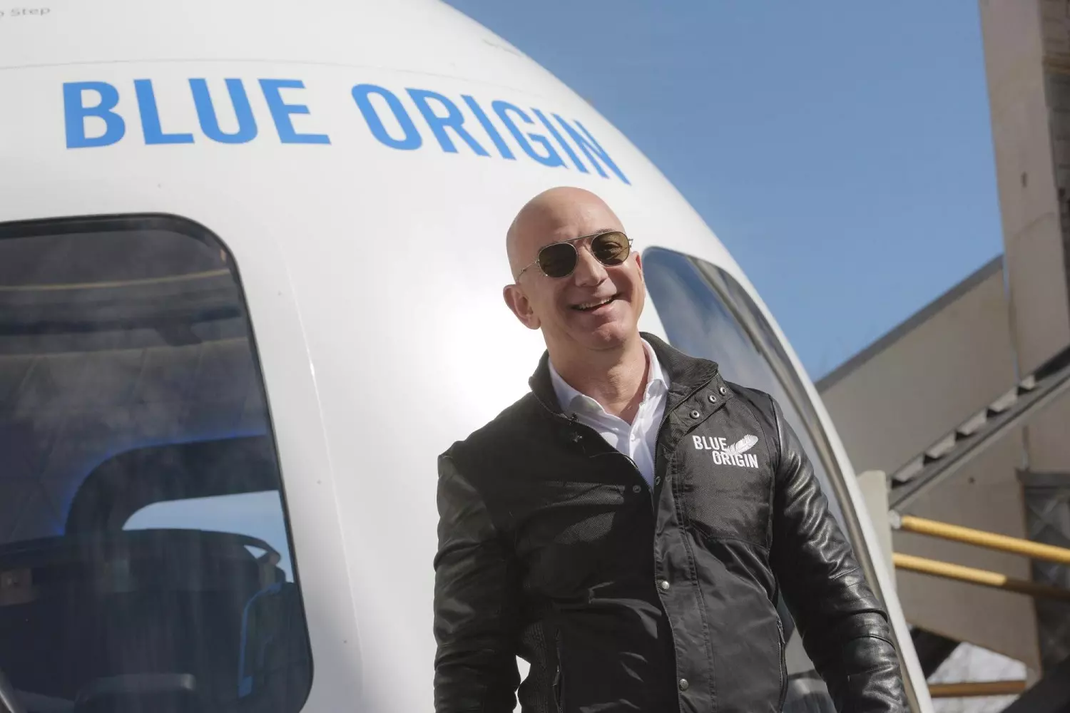 Jeff Bezos and his company Blue Origin Jeff Bezos and his company Blue Origin