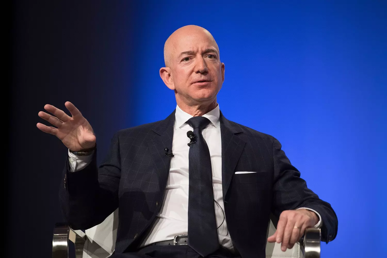 Public speaking engagement of Jeff Bezos Jeff Bezos at a public speaking engagement
