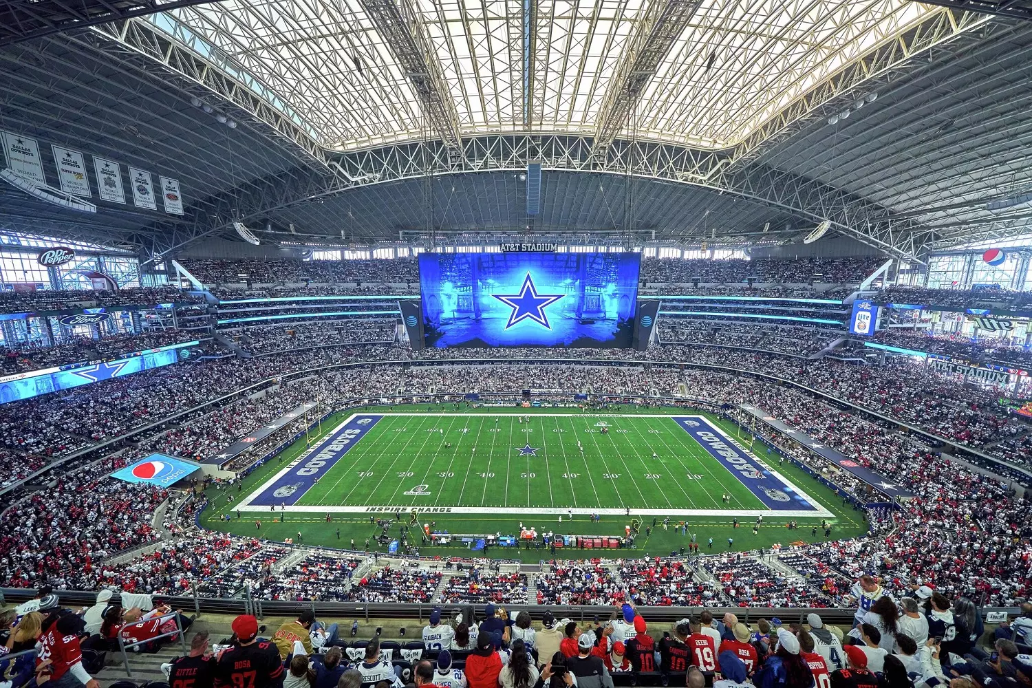 Stadium before an NFL game Stadium before an NFL game