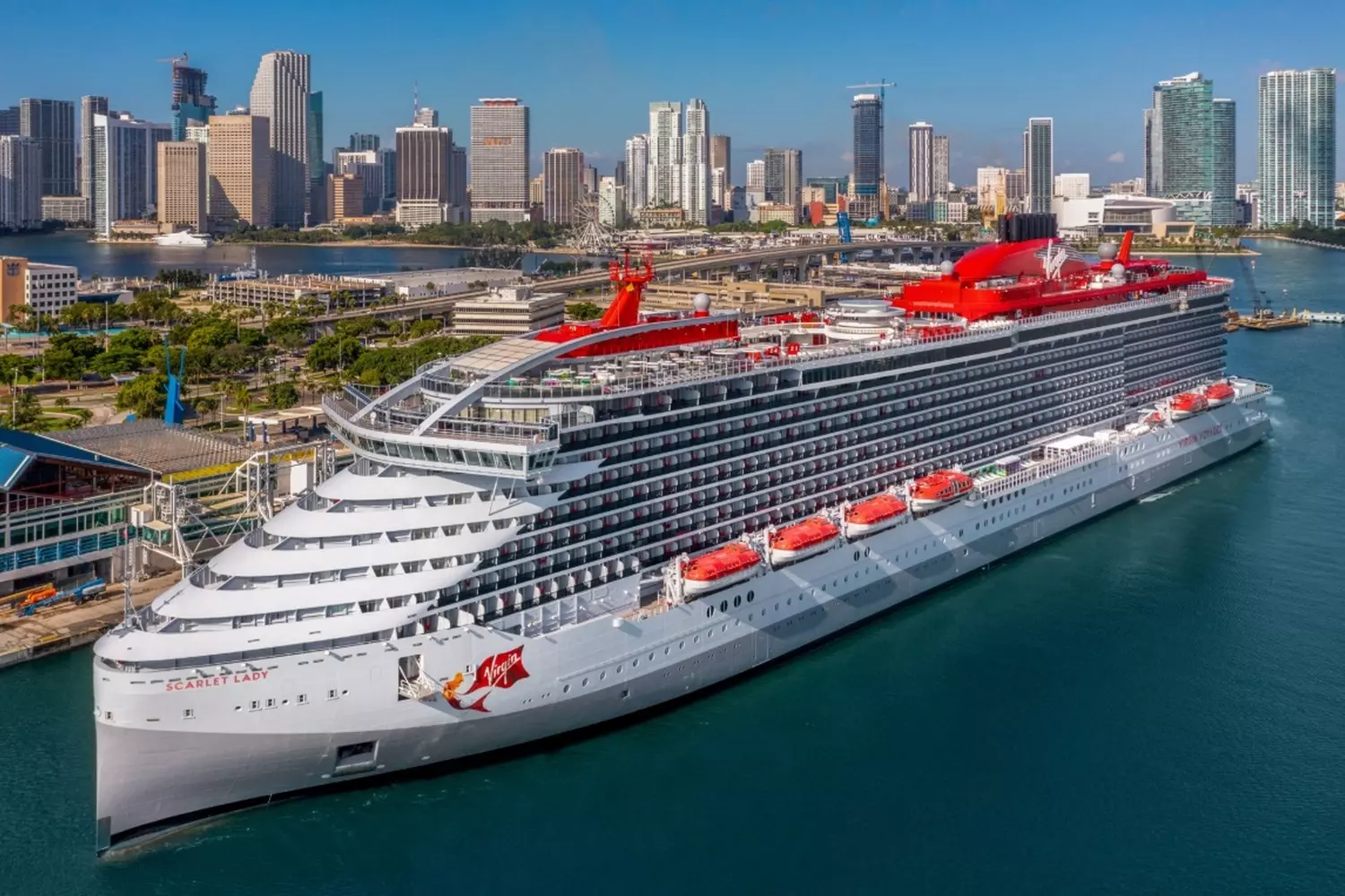 Virgin Voyages — A New Era of Stylish and Adult-Only Cruising Virgin Voyages cruise ship sailing on the open sea