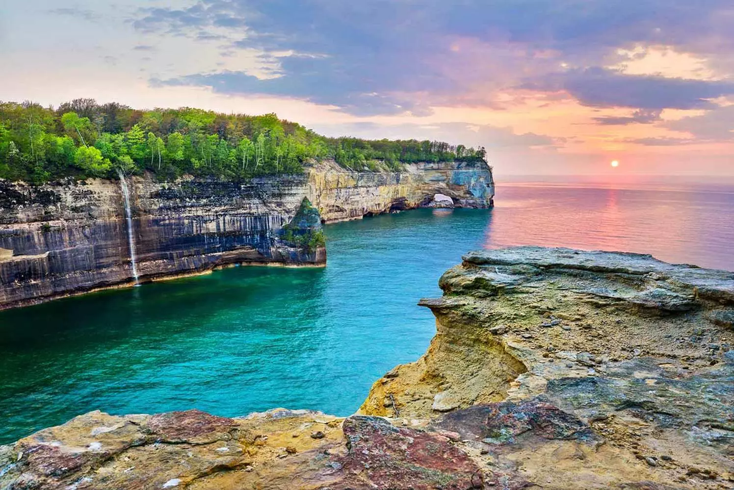 Nature's Masterpiece: The Great Lakes From Above Breathtaking panoramic view of all five Great Lakes showcasing their deep blue colors and massive scale