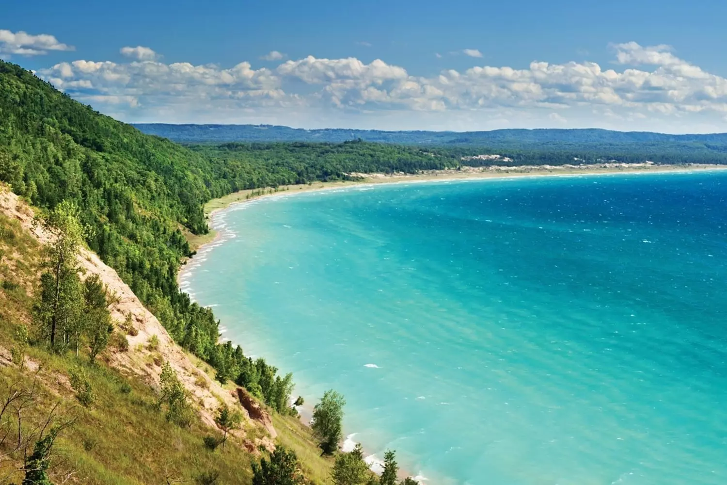 Nature's Masterpiece: The Great Lakes From Above Breathtaking panoramic view of all five Great Lakes showcasing their deep blue colors and massive scale