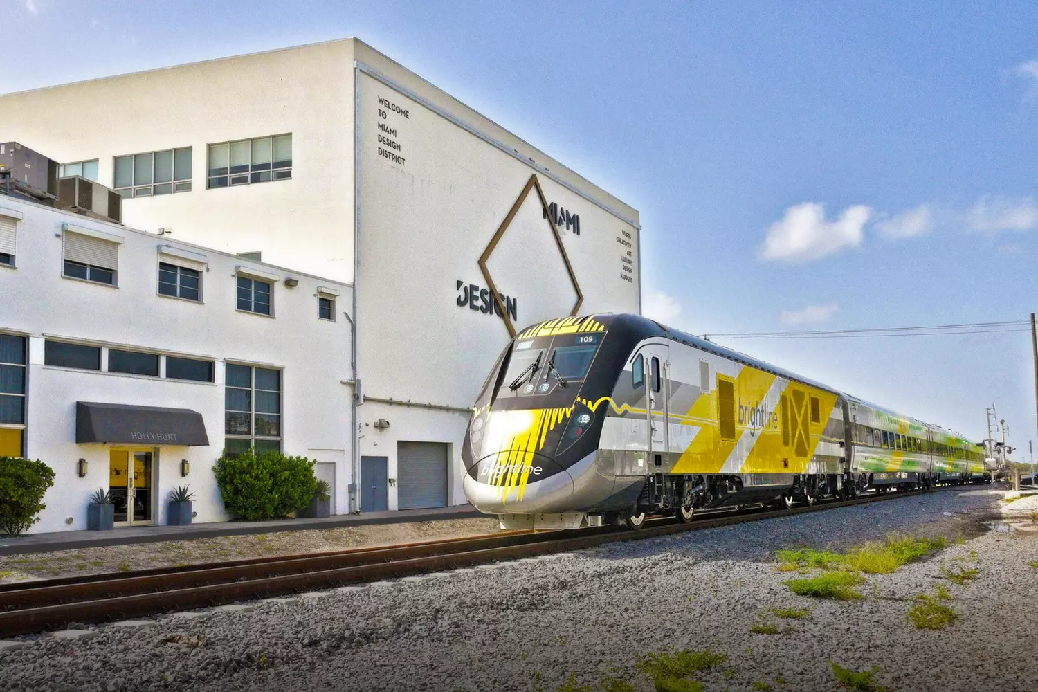 Brightline Train to Miami — American Butler Photo of Brightline train in Miami