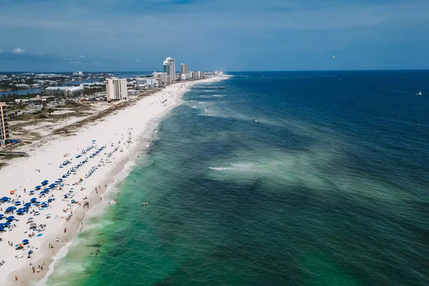 Gulf of Mexico Coast in the USA Beach on the Gulf of Mexico Coast in the USA