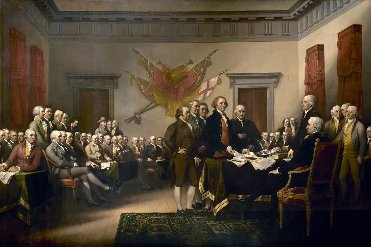 "Declaration of Independence" painting "Declaration of Independence" painting by American artist John Trumbull